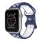 Sportarmband Dual-Color Apple Watch 41/40/38 mm (M/L) Blå/Vit