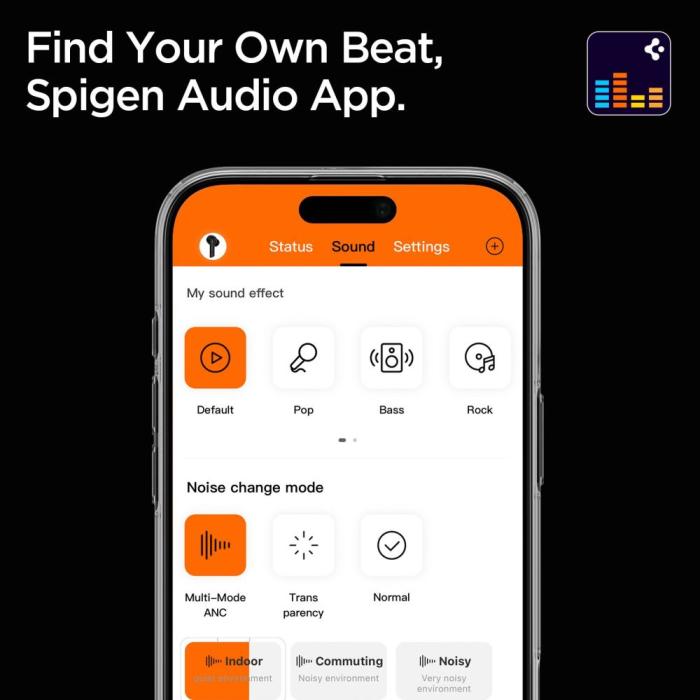 Bild 5, Spigen Over-Ear Trådlösa Hörlurar AncPro Svart