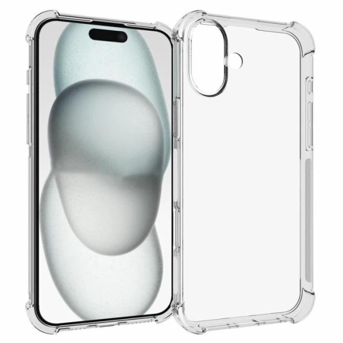 Bild 1, iPhone 16 Shockproof Transparent TPU Skal
