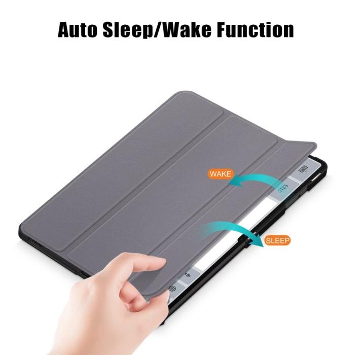 Bild 5, Samsung Galaxy Tab S9 Ultra Fodral Tri-Fold Grå