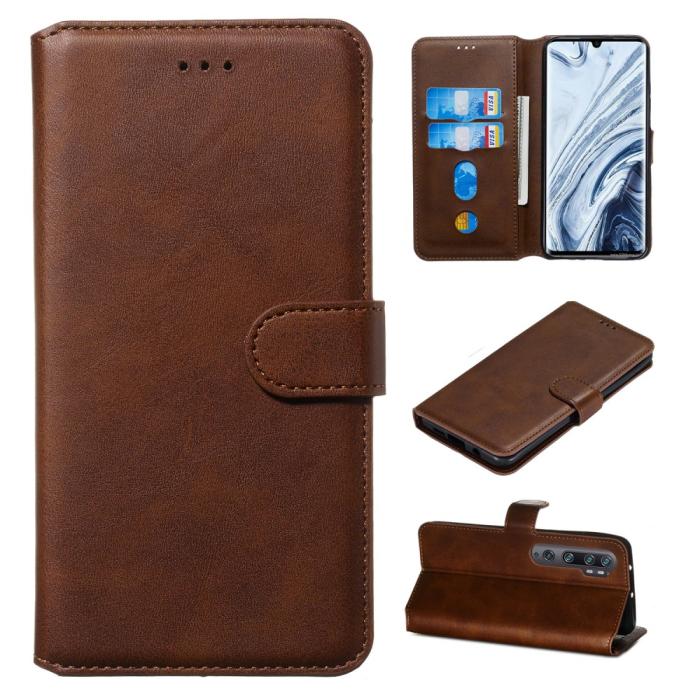 Bild 1, Xiaomi Mi Note 10 / Note 10 Pro - Plånboksfodral - Brun