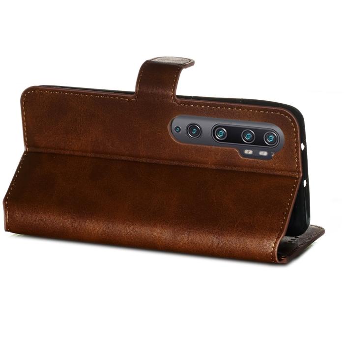 Bild 3, Xiaomi Mi Note 10 / Note 10 Pro - Plånboksfodral - Brun