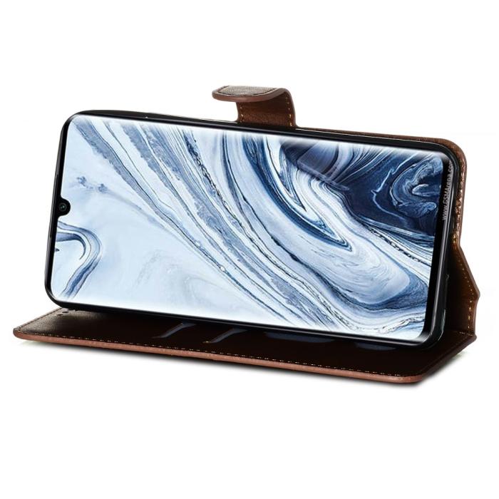 Bild 4, Xiaomi Mi Note 10 / Note 10 Pro - Plånboksfodral - Brun