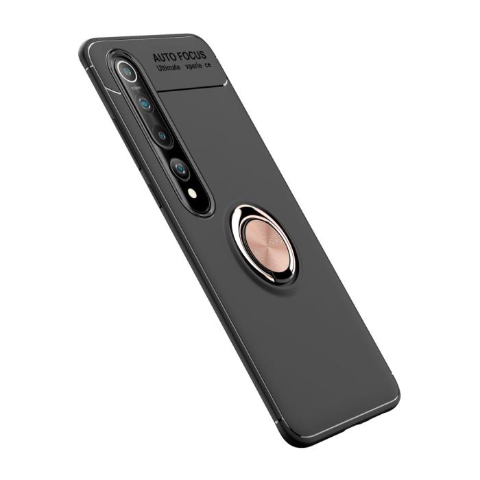 Bild 2, Xiaomi Mi 10 / 10 Pro - Ring Skal - Svart/Rosé