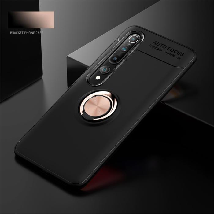 Bild 4, Xiaomi Mi 10 / 10 Pro - Ring Skal - Svart/Rosé