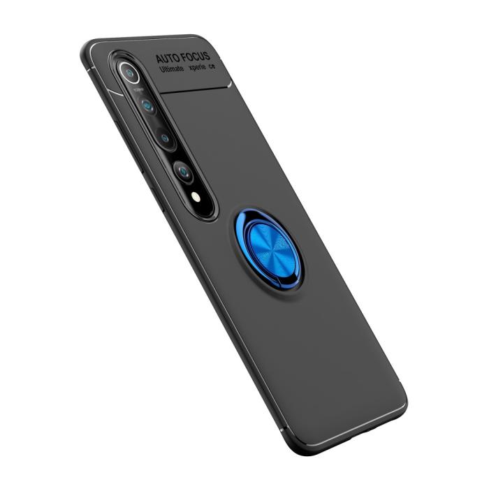 Bild 2, Xiaomi Mi 10 / 10 Pro - Ring Skal - Svart/Blå
