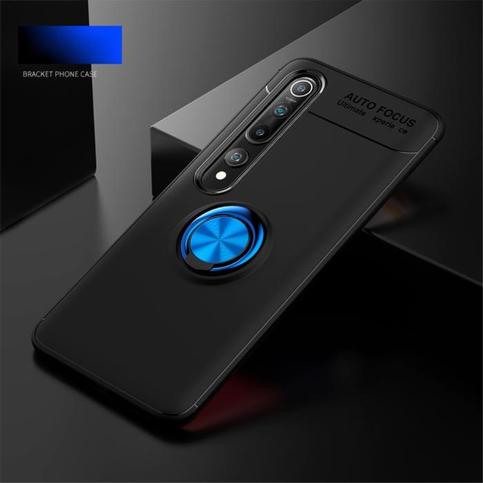 Bild 4, Xiaomi Mi 10 / 10 Pro - Ring Skal - Svart/Blå