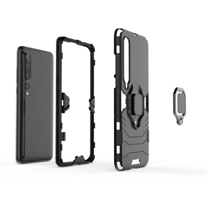 Bild 2, Xiaomi Mi 10 / 10 Pro - Ring Skal - Svart
