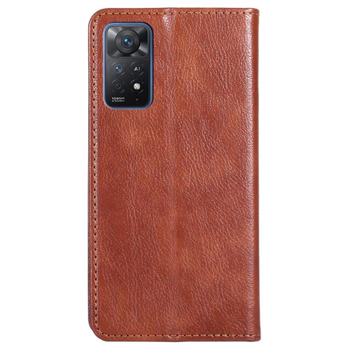Bild 3, Xiaomi Redmi Note 11 Pro 5G Fodral Vintage Flip Brun