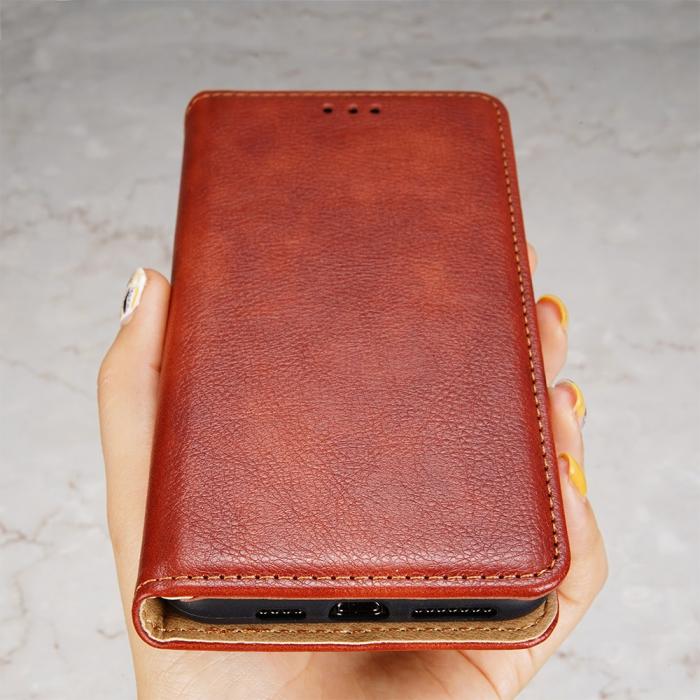 Bild 5, Xiaomi Redmi Note 11 Pro 5G Fodral Vintage Flip Brun