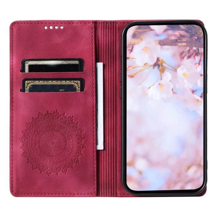 Bild 2, Samsung Galaxy S24 Ultra Fodral Flip Mandala Läder Rosa
