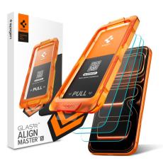 Spigen iPhone 17 Pro Max 3-PACK Sk&auml;rmskydd ALM GLAS.tR H&auml;rdat Glas