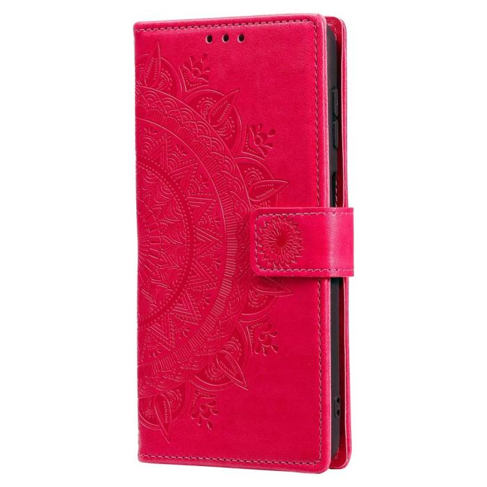 Bild 4, Samsung Galaxy A54 5G Fodral Mandala Läder Rosa