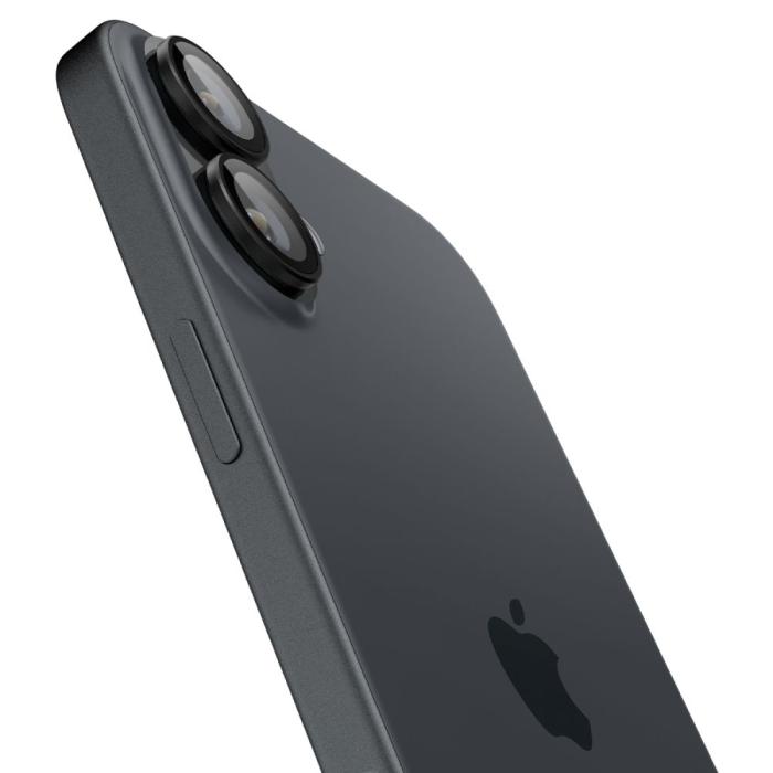 Bild 4, Spigen iPhone 16/16 Plus 2-PACK Linsskydd Optik GLAS.tR 
