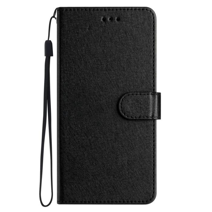 Bild 6, iPhone 16 Pro Max Fodral Silk Textur Med Snodd Svart