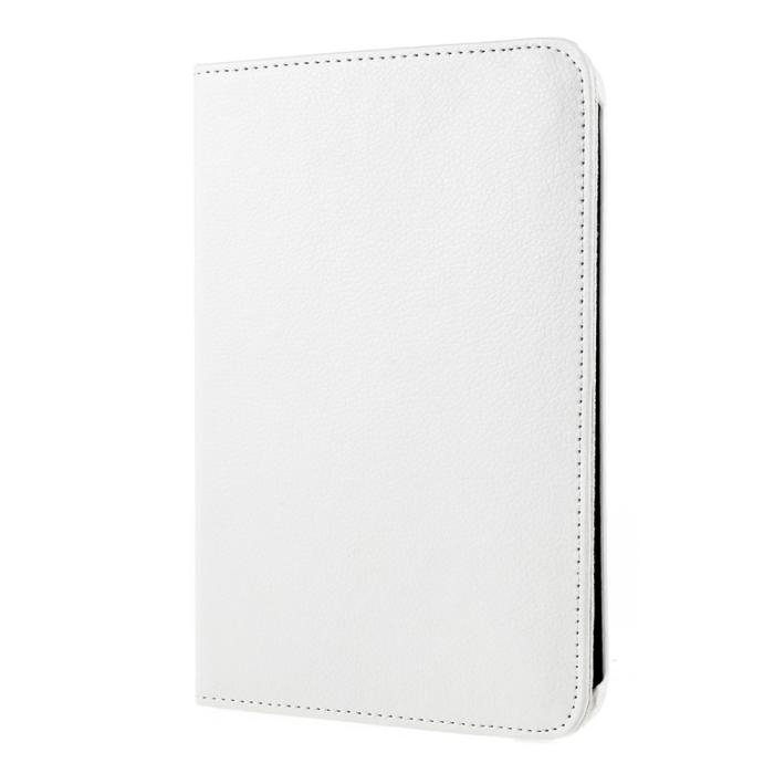 Bild 3, iPad Mini 2024/2021 Fodral 360° Rotation Litchi Vit