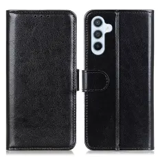 Samsung Galaxy A57 5G Fodral Crazy Horse L&auml;der Svart