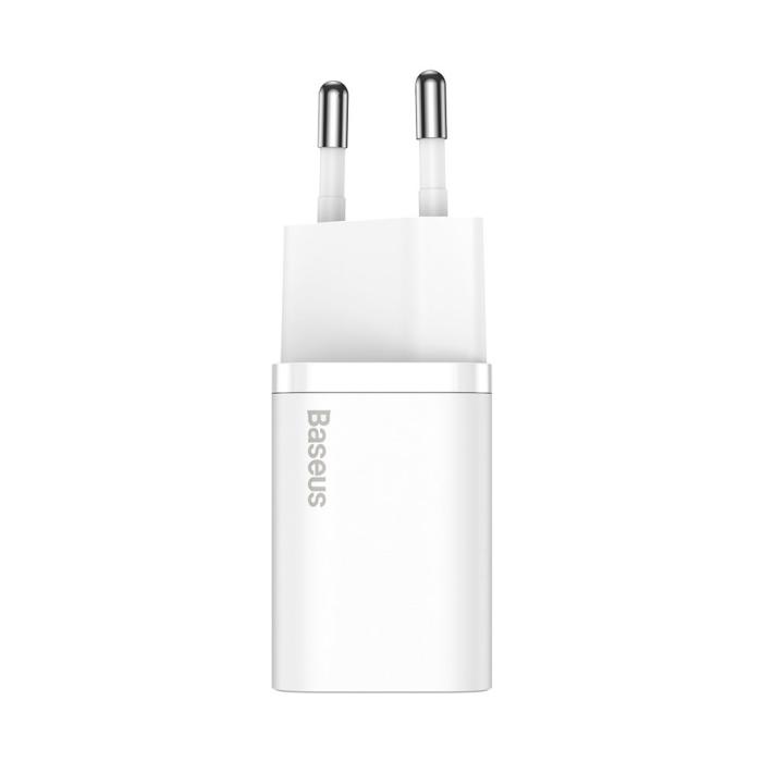 Bild 3, Baseus Super Si 25W PD QC Väggladdare USB-C Vit