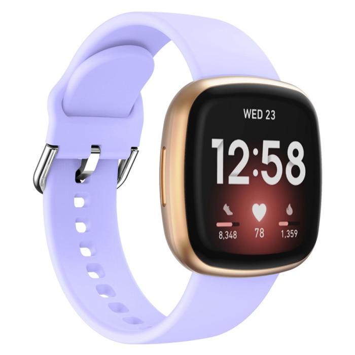 Bild 2, Fitbit Versa 4/Sense 2 Klockarmband Silikon Lila
