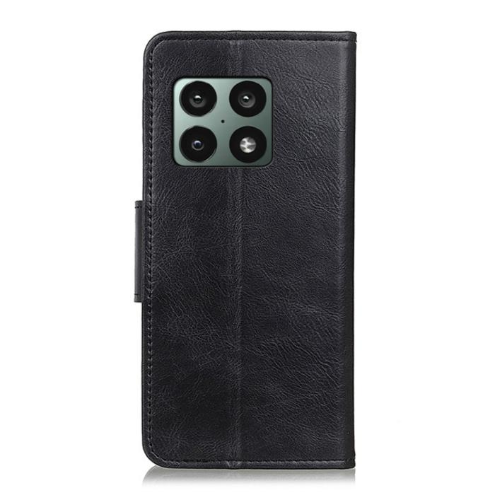 Bild 3, OnePlus 10 Pro 5G Fodral Crazy Horse Läder Svart