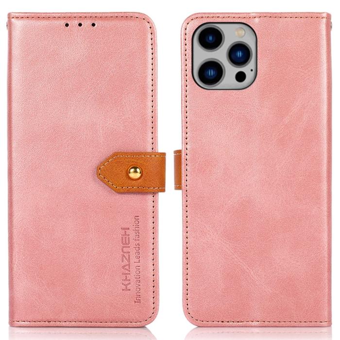 Bild 1, KHAZNEH iPhone 16 Pro Fodral Dual-Color Roséguld