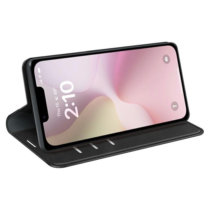 Bild 3, iPhone 17e / 16e Fodral Flip Skin Touch Svart