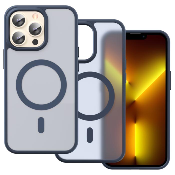 Bild 2, ColorPop iPhone 13 Pro Max Skal CH MagSafe Matt Mörk Blå