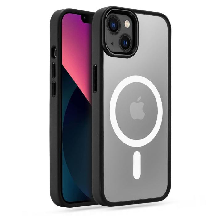 Bild 1, Tech-Protect iPhone 13 Skal MagMat MagSafe Svart/Transparent