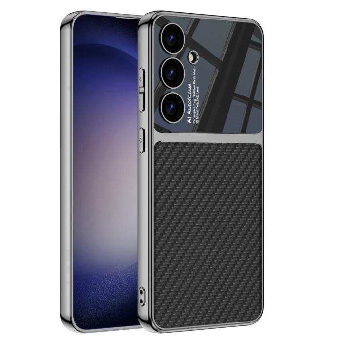 Bild 1, GKK Galaxy S24 Plus Skal Hybrid Läder Kolfiber Textur