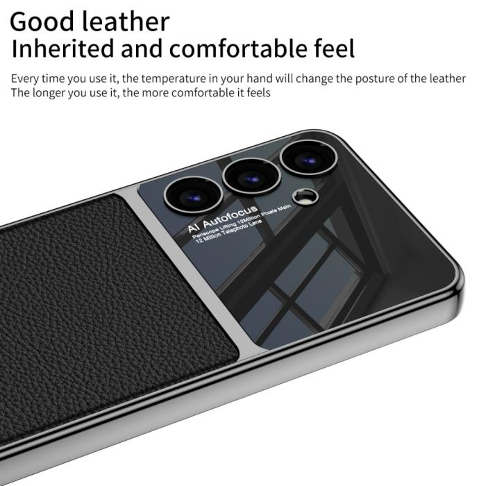 Bild 2, GKK Galaxy S24 Plus Skal Hybrid Läder Kolfiber Textur