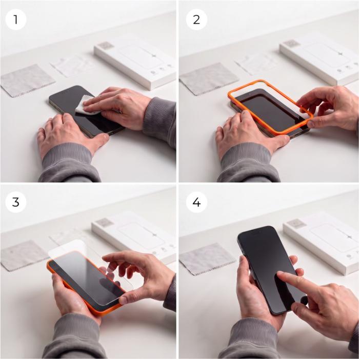 Bild 6, Tech-Protect iPhone 18 Pro 3-PACK Skärmskydd/Linsskydd