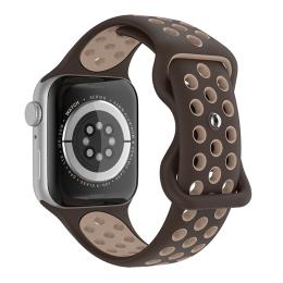 Sportarmband Dual-Color Apple Watch 41/40/38 mm (M/L) Brun