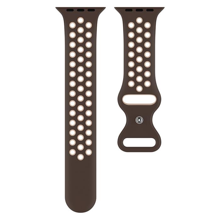 Bild 3, Sportarmband Dual-Color Apple Watch 41/40/38 mm (M/L) Brun