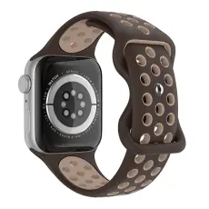 Sportarmband Dual-Color Apple Watch 42/41/40/38 mm (M/L) Brun