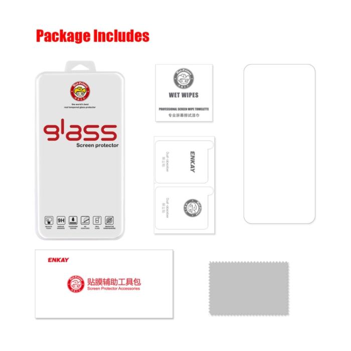 Bild 6, ENKAY Motorola Moto G62 5G Skärmskydd Härdat Glas