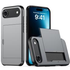 iPhone Air Skal Hybrid Med Kortfack Gr&aring;