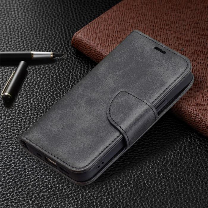 Bild 6, iPhone 13 Mini - Shark Solid Läder Fodral - Svart