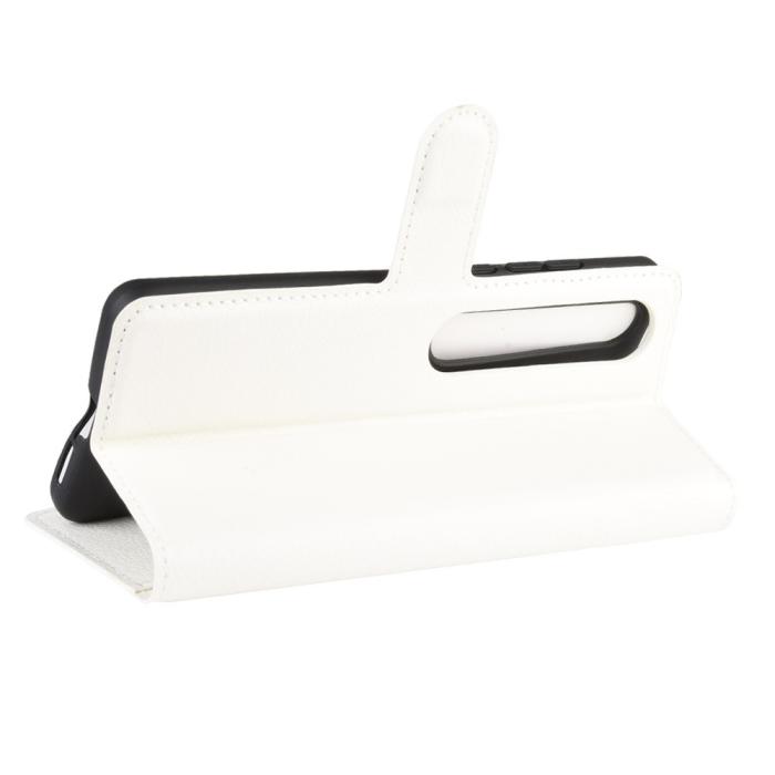 Bild 5, Xiaomi Mi 10 / 10 Pro - Litchi Plånboksfodral - Vit