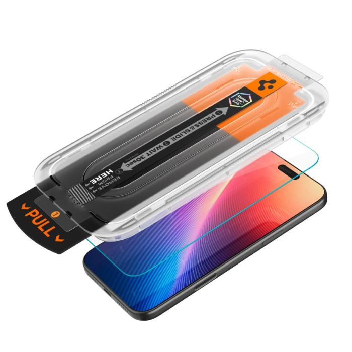 Bild 2, Spigen iPhone 17 Pro Max/16 Pro Max Skärmskydd GLAS.tR 