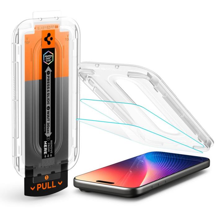 Bild 3, Spigen iPhone 17 Pro Max/16 Pro Max Skärmskydd GLAS.tR 