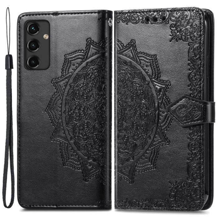 Bild 1, Samsung Galaxy A14 4G/5G Fodral Mandala Läder Svar