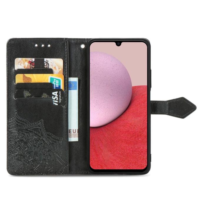 Bild 2, Samsung Galaxy A14 4G/5G Fodral Mandala Läder Svar