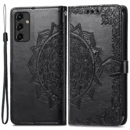 Samsung Galaxy A14 4G/5G Fodral Mandala Läder Svar