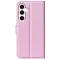 Samsung Galaxy S24 Plus Fodral Litchi Textur Ljus Rosa