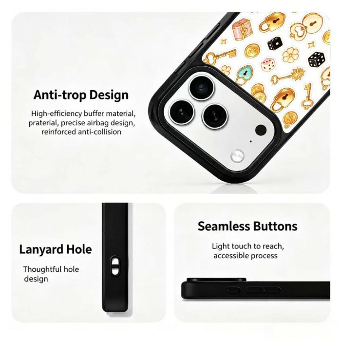 Bild 3, iPhone 18 Pro Max/17 Pro Max Skal MagSafe UV-Mönster Flerfärgad