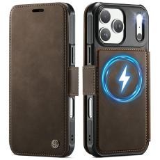 CASEME iPhone 17 Pro Max Skal RFID Pl&aring;nbok Brun