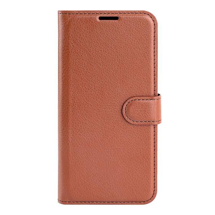 Bild 4, Xiaomi 17T Pro Fodral Litchi Läder Brun
