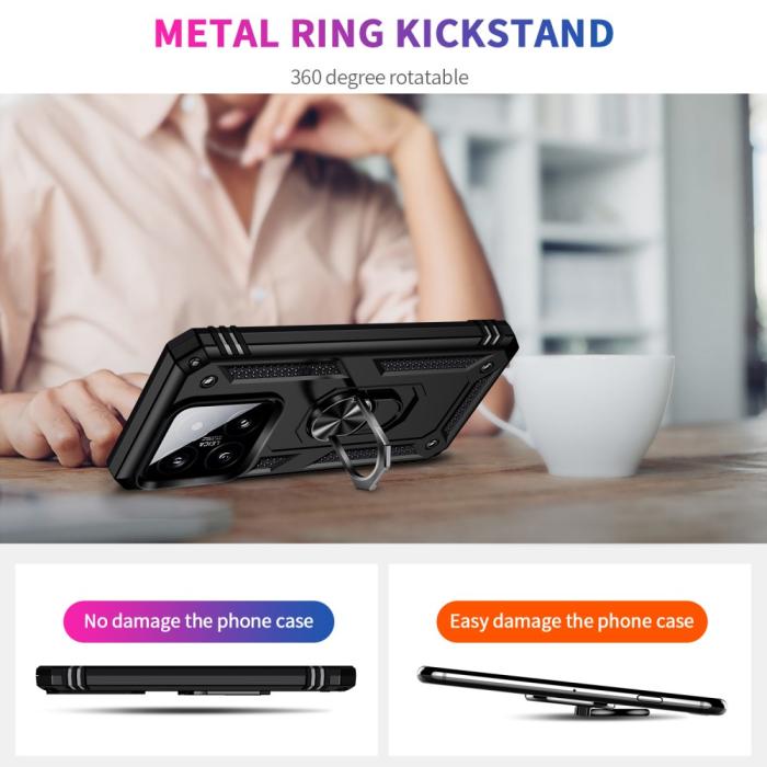 Bild 5, Xiaomi 14 Skal Ring Hybrid Armor Svart