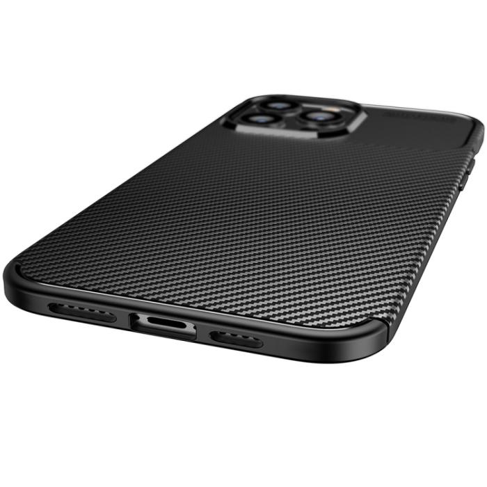 Bild 3, iPhone 14 Plus Skal Kolfiber Textur Blå