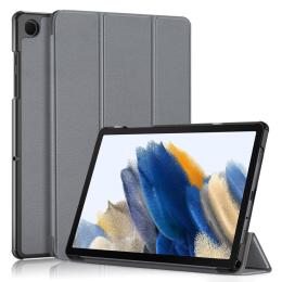 Samsung Galaxy Tab A9 Plus Fodral Tri-Fold PU Läder Grå